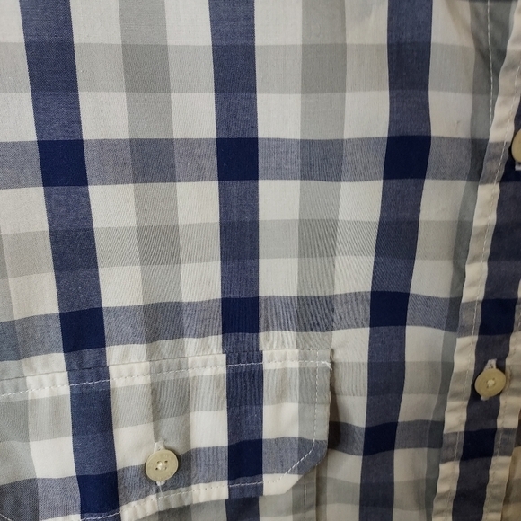 U.S.Polo XL Blue and grey plaid L/S Dress shirt - Picture 5 of 14